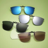 墨镜夹片男可上翻高清偏光太阳眼镜变色开车驾驶防紫外线防雪盲