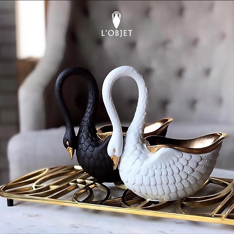 L'OBJET24K金点缀餐具