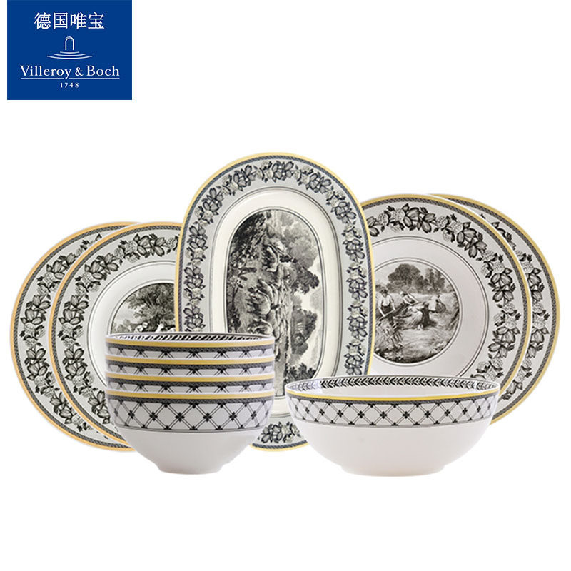 villeroyboch德国唯宝欧式餐具套装碗盘家用怀旧复古家居高档奥顿在类目 餐饮具, 餐具, 餐具瓷器套装中 - 来自Buy2taobao.com提供专业的淘宝代购服务