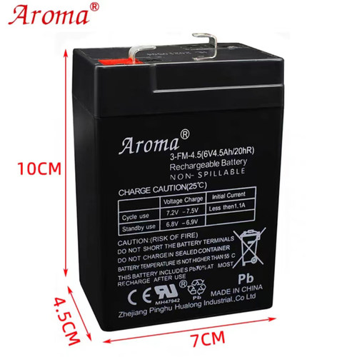 电子秤电池6V4.5AH4A10A12V7AH