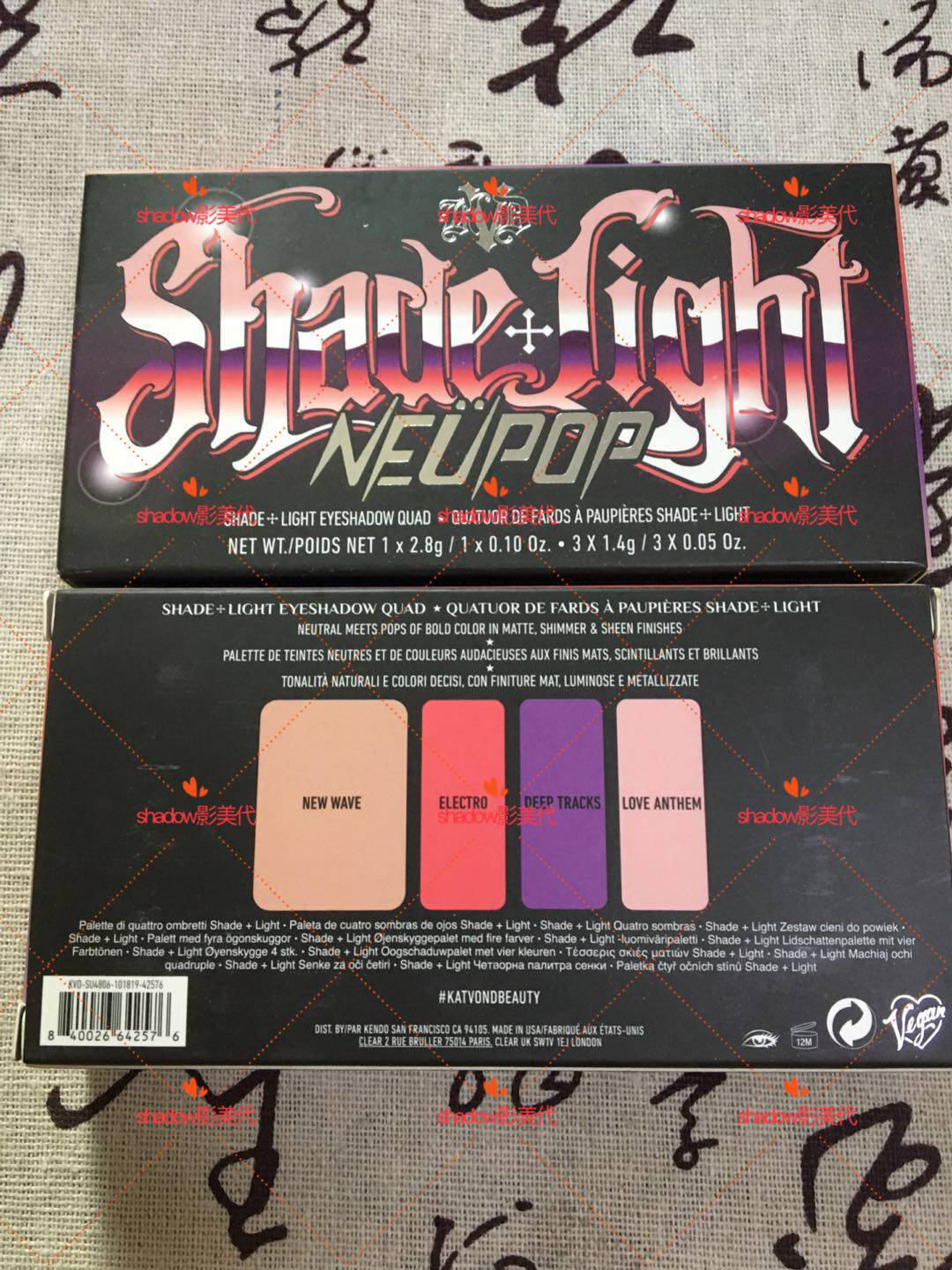 海淘特价包邮 美国KVD Beauty 新款小棺材4色眼影 Mini Neupop
