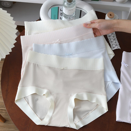 2025新款莫代尔女士内裤纯棉7A抗菌加长裆丝滑柔软蝴蝶结三角短裤