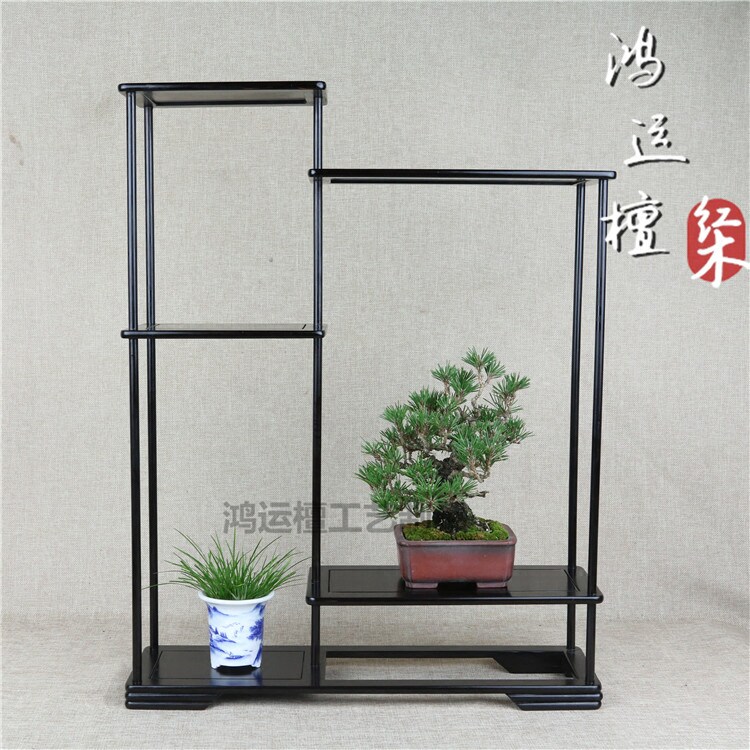 红木玉石盆景展示架多宝格工艺品