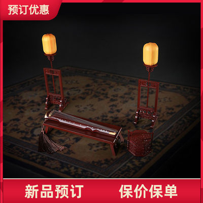 HENG TOYS 1/6 古风仕女场景 PE009 古琴 模型道具 装饰摆件 接单