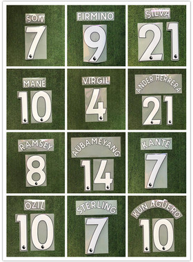 现货 1719英超印字 1718赛季1819赛季 英超联赛白色印字