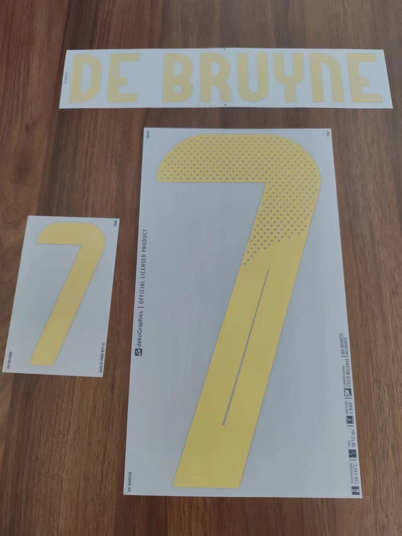 【现货】2024欧洲杯比利时主场德布劳内印字