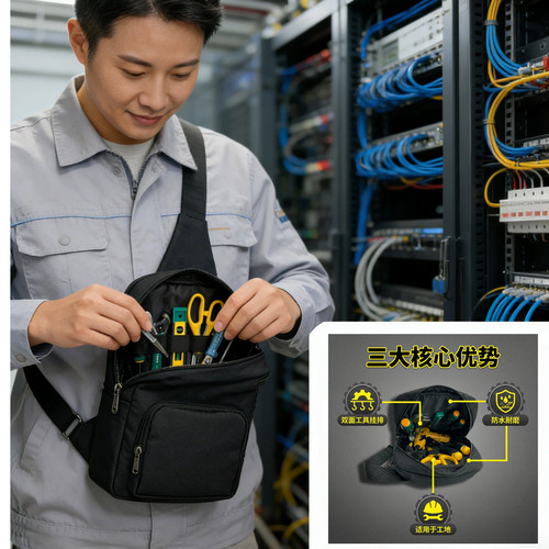 电工专用胸包万用表收纳包小号