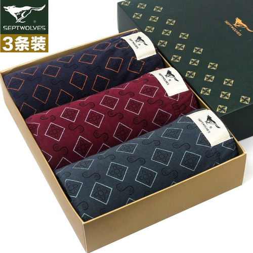 Septwolves/七匹狼三角纯棉