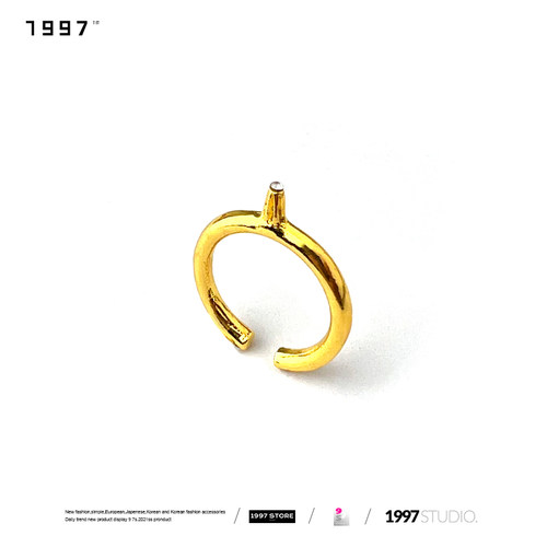 情侣镶钻猫和老鼠同款求婚戒指