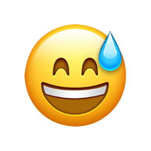 emjio表情包流汗发夹水滴可爱恶搞无语发饰刘海夹头饰包包配饰