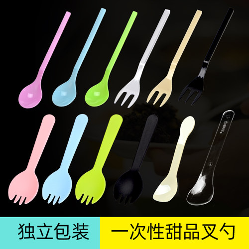 一次性勺子布丁甜品三尺