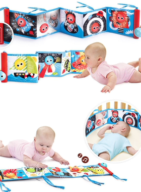 Yookidoo幼奇多宝宝婴儿音乐布书彩色双面黑白红电子布书0-12月