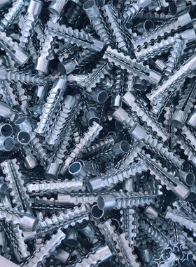 金属铁膨胀管代替塑料胶塞锯齿铁胀塞6mm8mm膨胀螺丝自攻丝