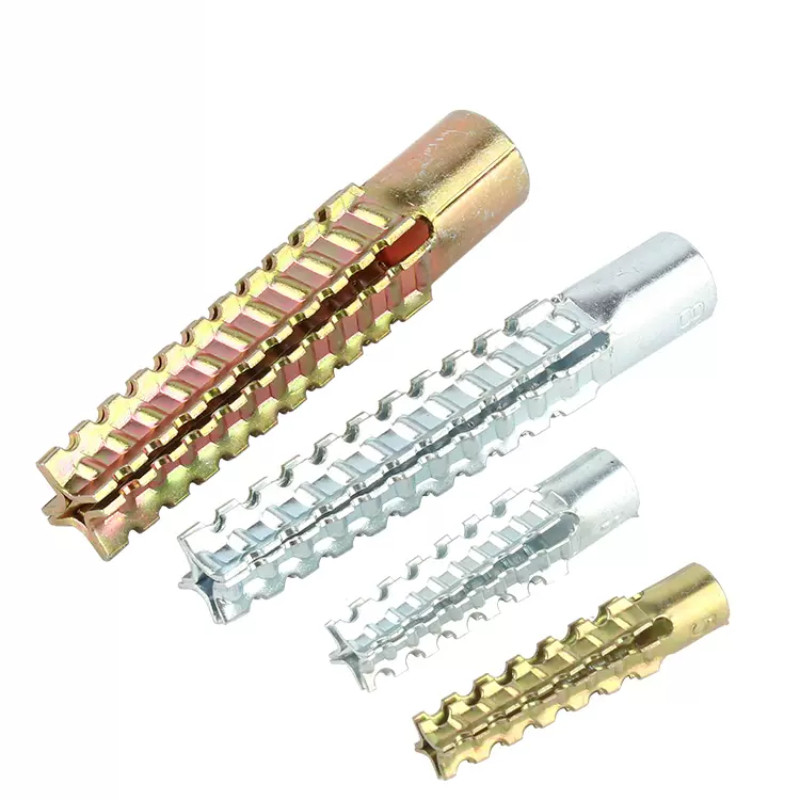 金属铁膨胀管代替塑料胶塞锯齿铁胀塞6mm8mm膨胀螺丝自攻丝