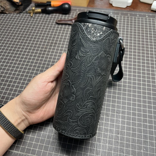 纯手工定制zippo420ml钛杯杯套
