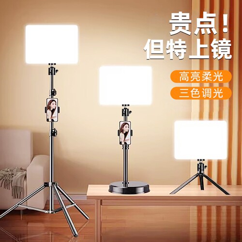 专业拍摄打光灯直播摄影专用补光灯LED三色填充灯 11寸柔光平板灯