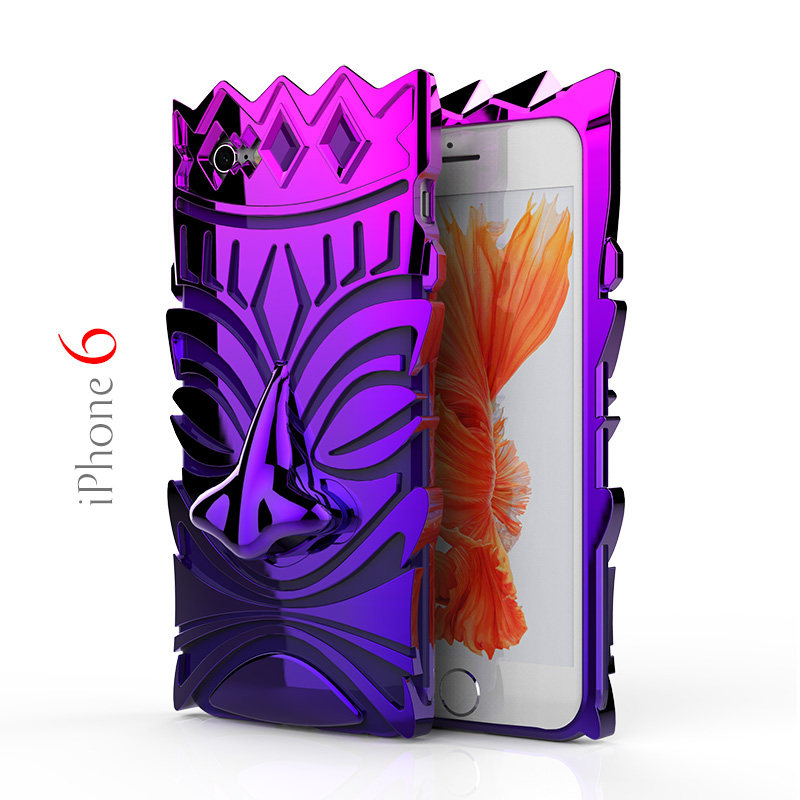 SIMON Maya Totem Electroplating Gradient Color Soft TPU Artistic Protecting Phone Case for Apple iPhone 7 Plus & iPhone 7
