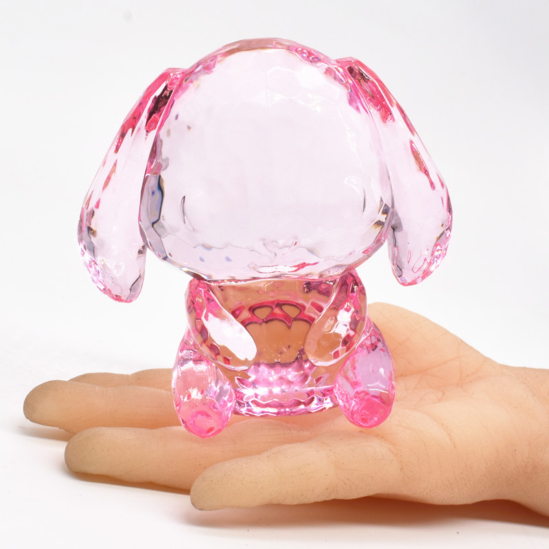 儿童亚克力水晶透明卡通动物摆件