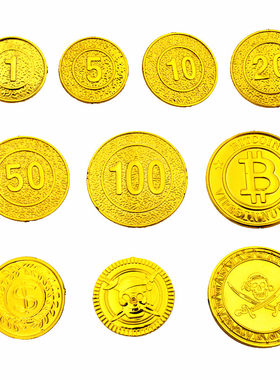 塑料宝藏海盗游戏钱币金币