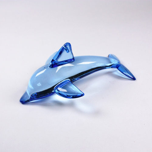 仿水晶大海豚海洋动物饰品摆件