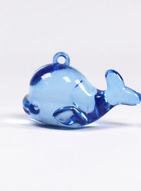儿童透明仿水晶鲸鱼玩具动物饰品