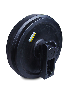 挖掘机配件现代265R2257引导矿山底盘钩机导向轮机械耐磨山东包邮