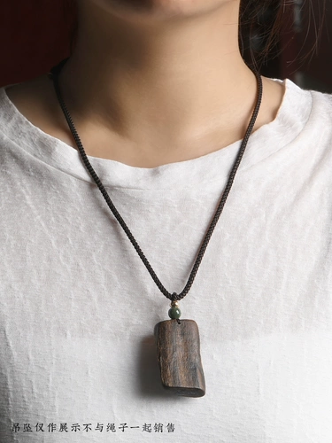 Изумрудная подвеска, ремешок ручной работы, плетеное ожерелье из шнура, защитный амулет подходит для мужчин и женщин, золотая пряжка