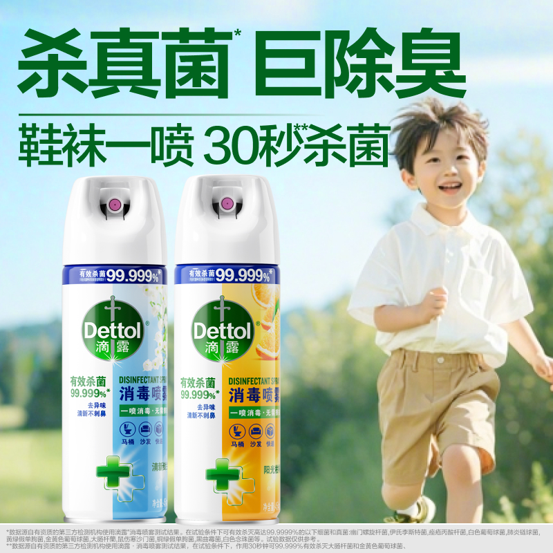 滴露去异味杀菌除臭消毒喷雾