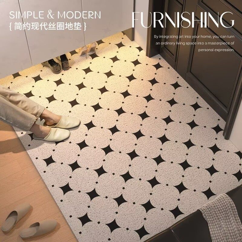 简约现代丝圈脚垫入户门地垫进门垫免打理耐磨蹭土可裁剪玄关门垫,居家布艺,家用脚垫,淘宝优惠券,粉丝福利购,淘宝优惠卷