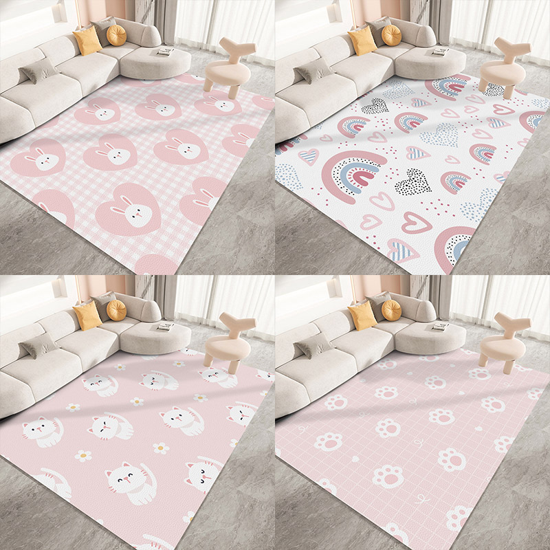 皮革卡通宠物垫防水可擦洗地垫