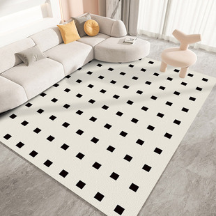 法式奶油风皮革地垫可擦洗免洗PVC防水防油防滑脚垫客厅入门地垫