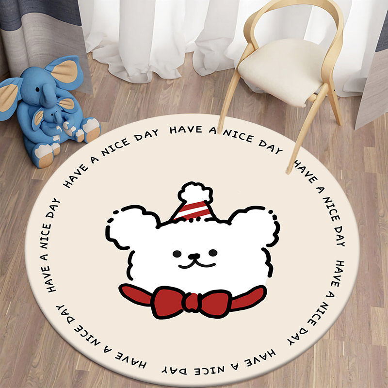 卡通水果圆形皮革地垫可擦洗免洗PVC防水防滑儿童学习椅转椅地垫,居家布艺,家用脚垫,淘宝优惠券,粉丝福利购,淘宝优惠卷