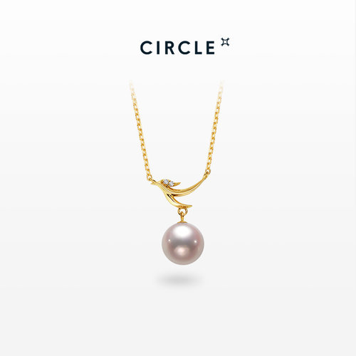 CIRCLE珠宝朱雀18K金珍珠项链