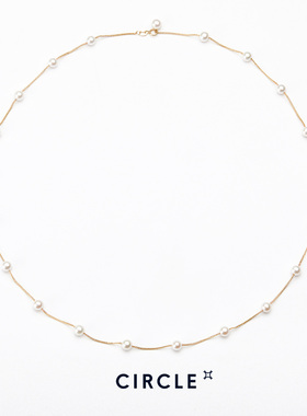 CIRCLE珠宝满天星系列极光天然淡水珍珠项链毛衣链秋冬轻奢高级感