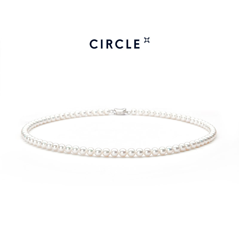 CIRCLE珠宝天然淡水珍珠项链6mm