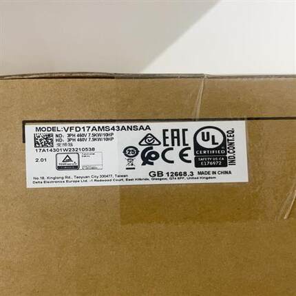 议价台达变频器VFD17AMS43ANSAA功率7.议价