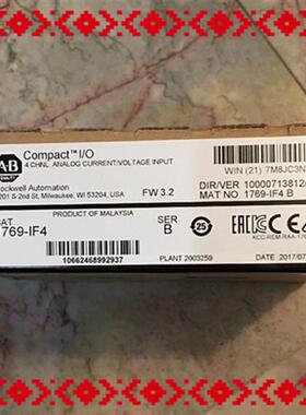 议价1769-IF4  1769-OF4 CompactLogix 1769-IF4 全新 未拆封