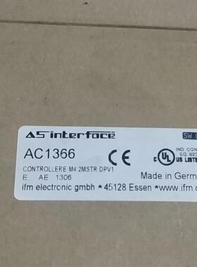议价Ifm AC1306 易福门全新AS-i DP模块 ControllerE 2Mstr DP AC