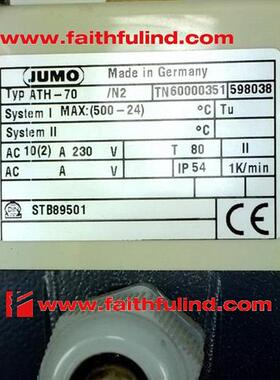 议价Jumo 60000351 久茂全新温度传感器 ATH-70 N2 603021/070 50