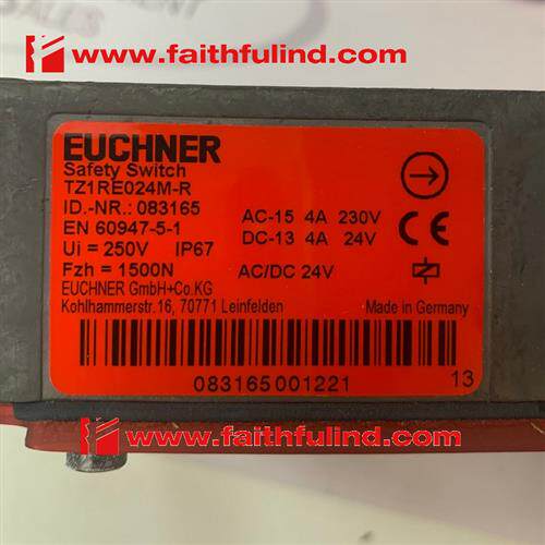 议价Euchner 083165 安士能全新安全开关 TZ1RE024M-R