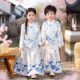 古装 高端日常女童青花瓷唐装 中国风儿童演出服 新中式 男童汉服套装