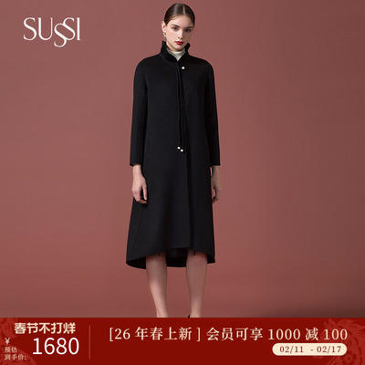 古色冬季长安商场同款双面呢大衣