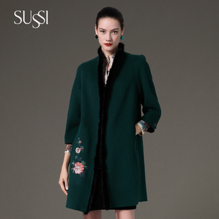 盛世华殿贴花大衣 新款 2194D2000 古色冬季 SUSSI