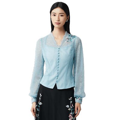 SUSSI/古色收腰显瘦上衣