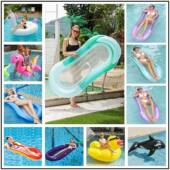 成人水上带网浮排靠背沙发躺椅戏水玩具网红儿童恐龙充气坐骑浮床