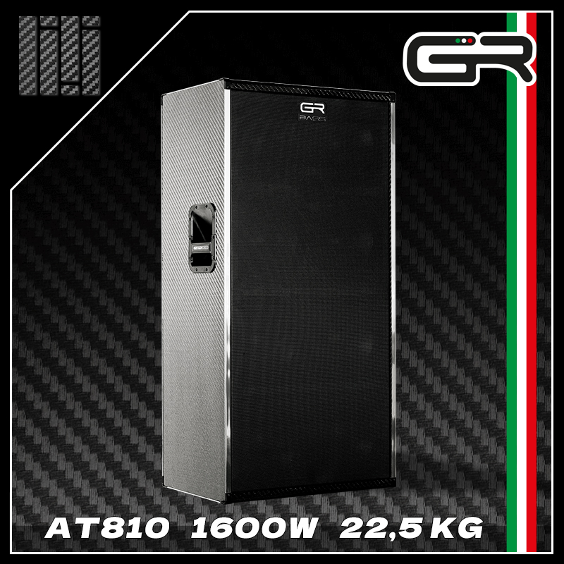 意大利 GR 碳纤维贝斯箱体音箱 AT410+1200瓦 AT810 1600瓦