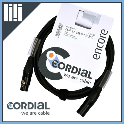 德国 Cordial科迪亚 CSM FM-GOLD 250 录音级平衡信号卡农线XLR