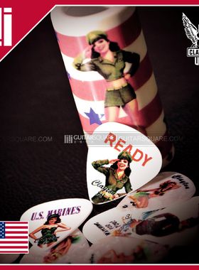 美国进口Clayton美国辣妹America Hotties 收藏纪念 电木吉他拨片