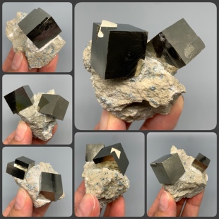 西班牙大晶体黄铁矿 天然矿物晶体矿石标本原石奇石摆件 教学标本