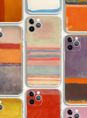 Mark Rothko 马克罗斯科 色彩世界名画油画文艺术生手机壳 F263 适用苹果iphone17PROMAX AIR 华为小米三星